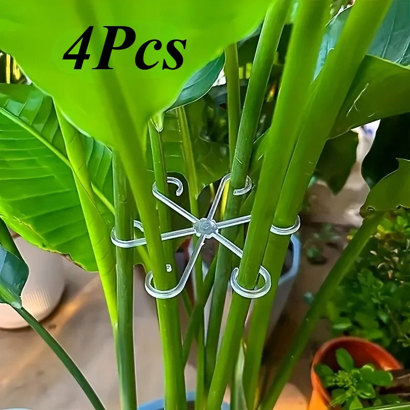 Bonsai Garden Tree - 4‑Piece Plant Stem Support Clips Horticultural