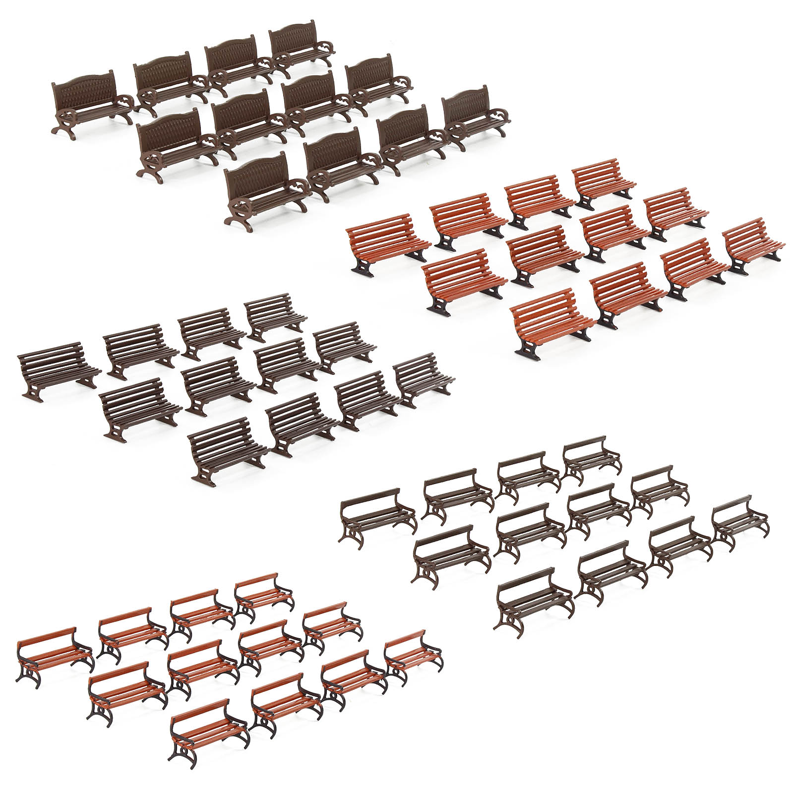 Evemodel 12pcs HO Scale 1:87 G - đánh giá và giá Bonsai Garden Bench