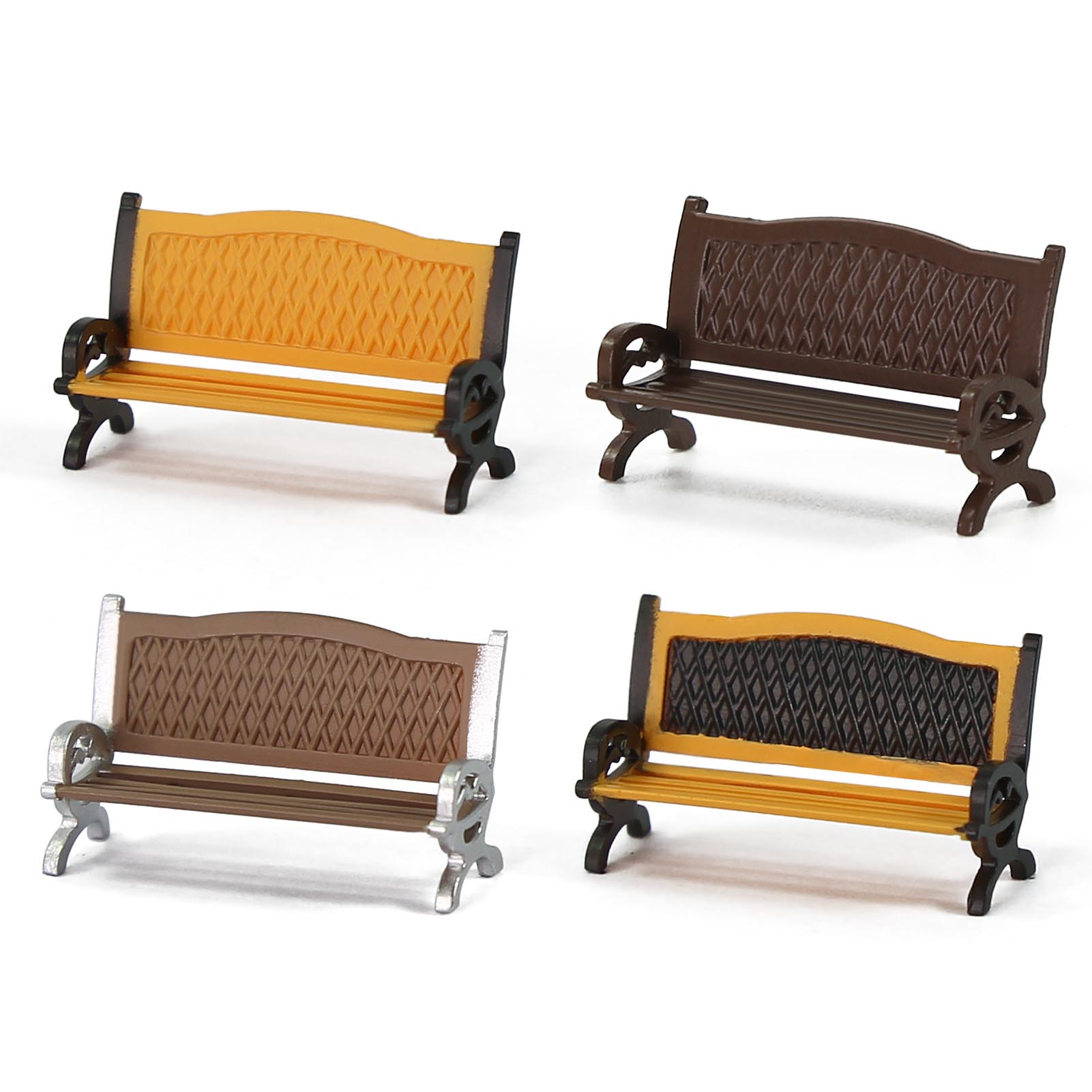 Evemodel 12pcs HO Scale 1:87 G - đánh giá và giá Bonsai Garden Bench